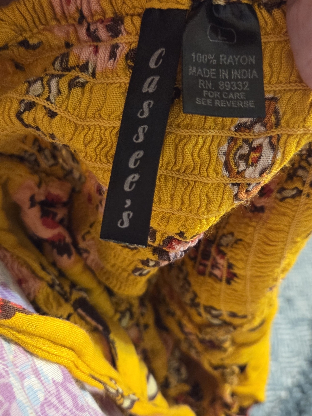 Women's Backless Rayon Dress in Mustard Floral